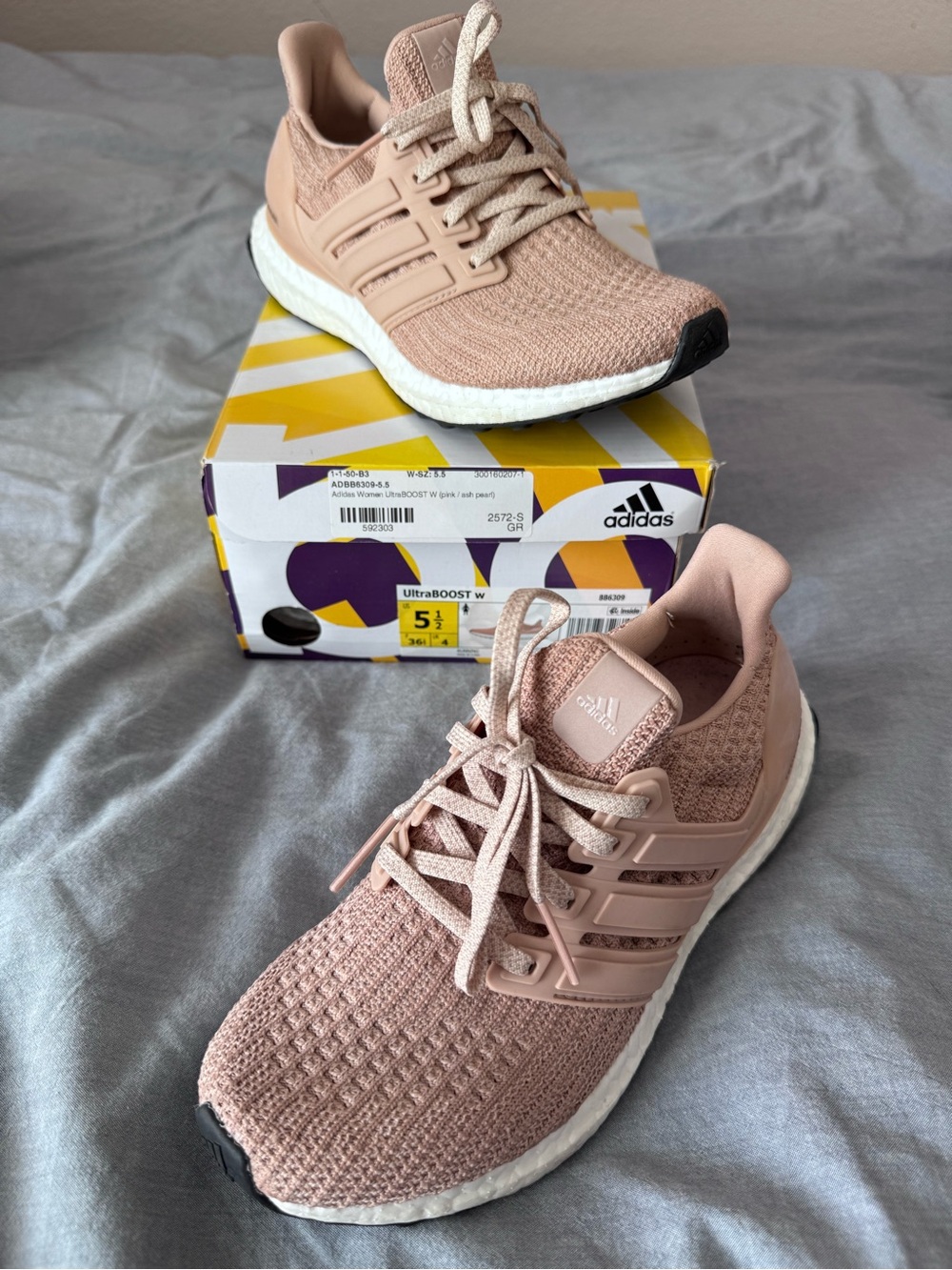 adidas UltraBOOST Women's Running Shoes - Blush - 5.5